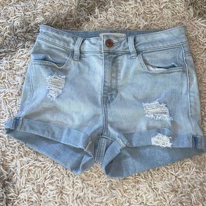 Pacsun super stretch shortie denim shorts